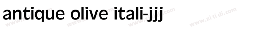 antique olive itali字体转换